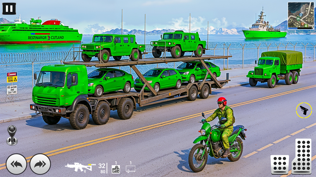 US Army Cargo Truck Driving - عکس بازی موبایلی اندروید