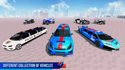 Police Limousine Taxi Transporter Game - Image screenshot of android app