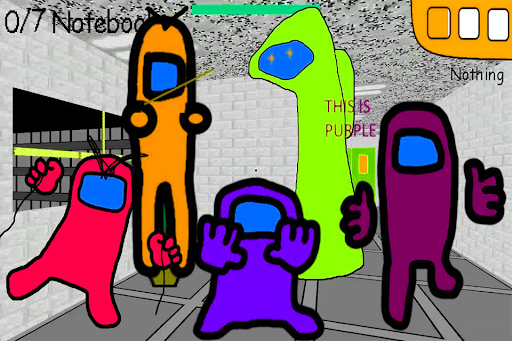 Red Baldi's Basics In Among Mod - Image screenshot of android app
