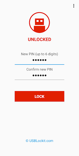 USB Lockit - Pendrive Password - Image screenshot of android app