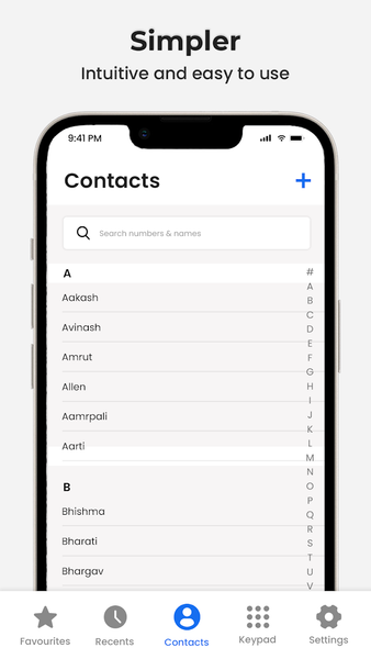 Contacts - عکس برنامه موبایلی اندروید