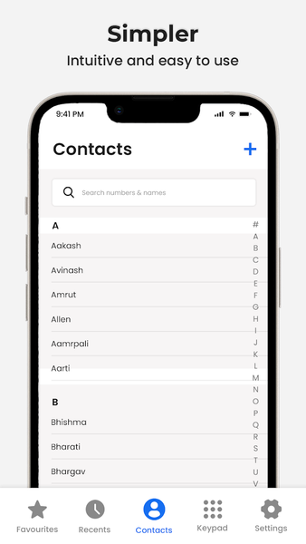 Contacts - Image screenshot of android app