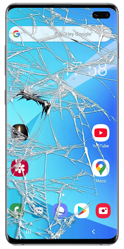 Broken Screen Realistic Prank - Image screenshot of android app