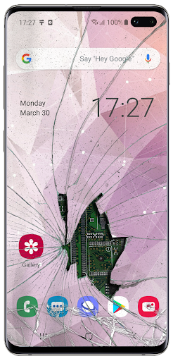 Broken Screen Realistic Prank - Image screenshot of android app