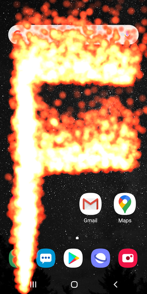 Fire in Phone Simulator - Image screenshot of android app