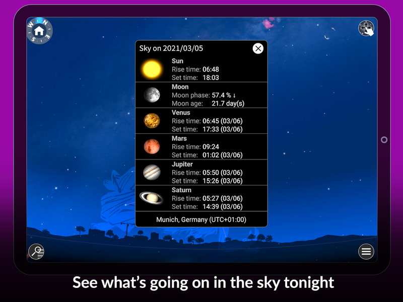 The Sky by Redshift - عکس برنامه موبایلی اندروید