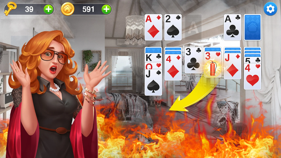 Solitaire Makeover: Dream Home - عکس بازی موبایلی اندروید