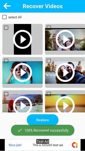 recover deleted video - video recovery - Image screenshot of android app