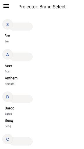 Remote projector - Image screenshot of android app