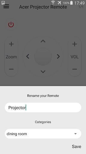 Remote projector - Image screenshot of android app