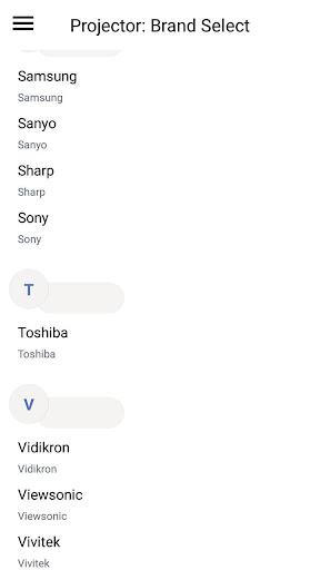 Remote projector - Image screenshot of android app