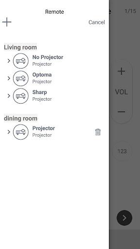 Remote projector - Image screenshot of android app