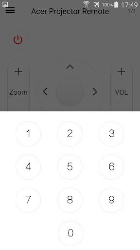 Remote projector - Image screenshot of android app