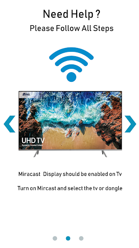 Screen mirroring with tv - Image screenshot of android app