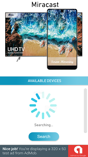 Screen mirroring with tv - Image screenshot of android app
