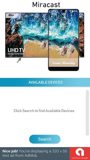 Screen mirroring with tv - Image screenshot of android app