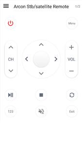 Universal remote control for Tv & AC, DVD, STB - Image screenshot of android app