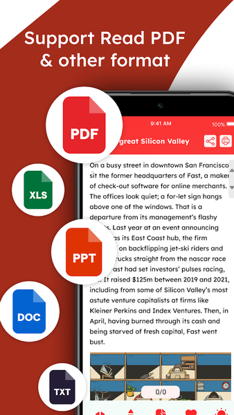 PDF Reader: Read all PDF files - Image screenshot of android app