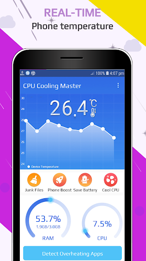 Cool Master – CPU Cooler, Phone Booster & Cleaner - Image screenshot of android app