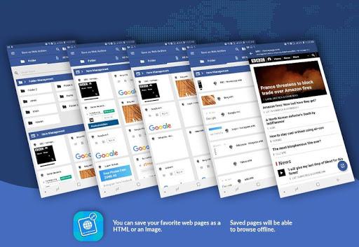 Save as Web Archive - Web Article Reader Offline - Image screenshot of android app