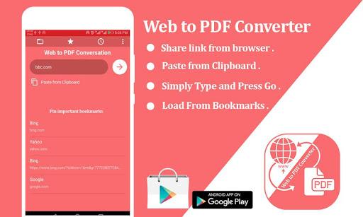 Web to PDF Converter - Html to PDF Converter - Image screenshot of android app