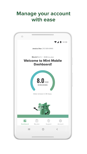 Mint Mobile - Image screenshot of android app