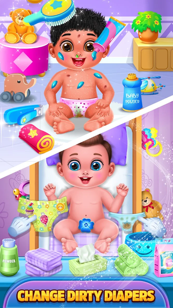 Babysitter - Baby Care Games - عکس بازی موبایلی اندروید