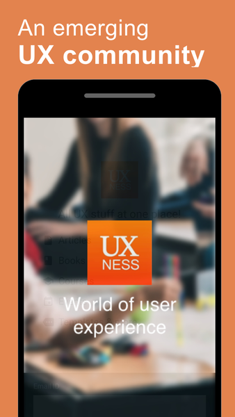 UXNESS - UX Design, UX Course - Image screenshot of android app