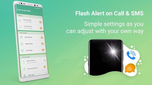 Flash Alert on call: Flash on Call and SMS, LED - Image screenshot of android app