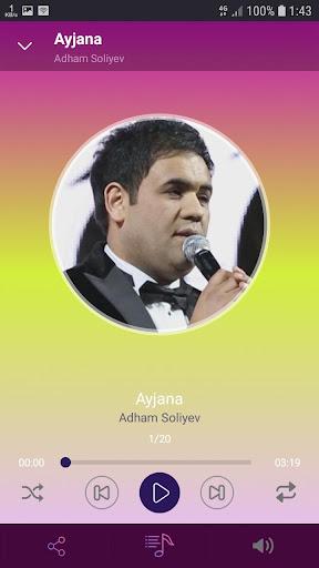 Adham Soliyev qo'shiqlari - Image screenshot of android app