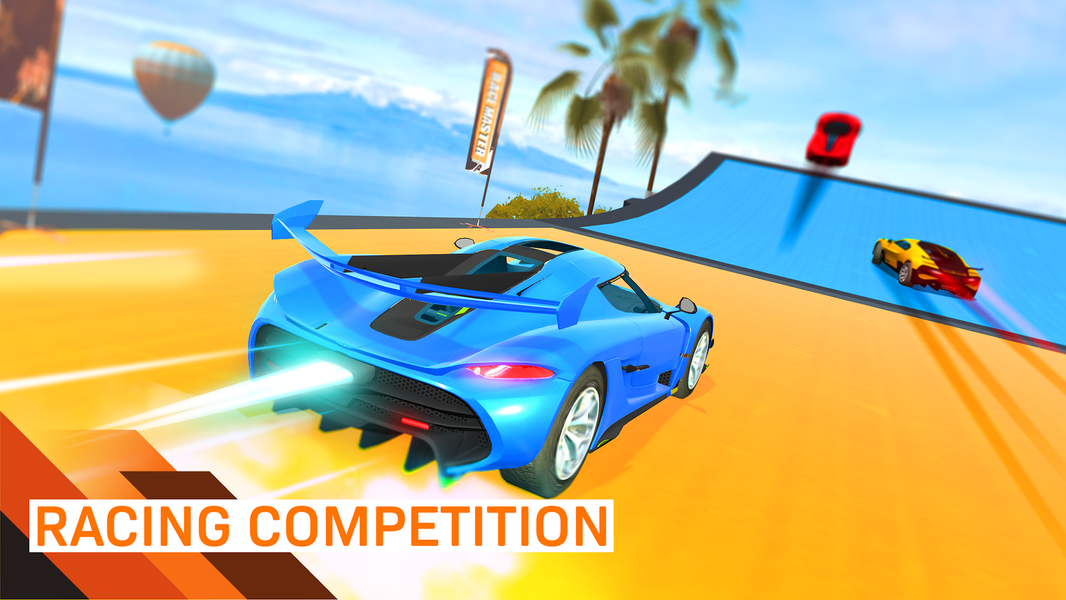 GT Race Stunt 3D: Mega Ramps - Gameplay image of android game