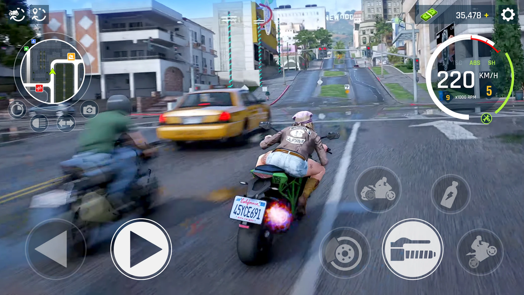 Real Moto Driving Racing World - Gameplay image of android game