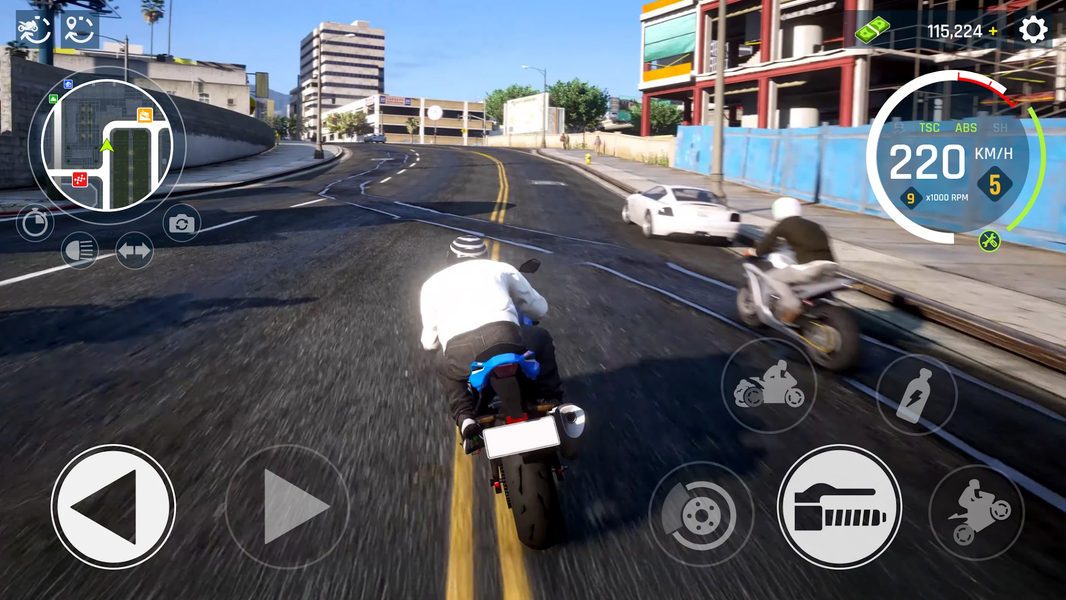 Real Moto Driving Racing World - Gameplay image of android game