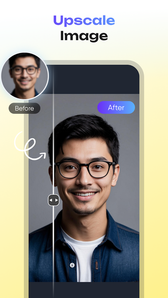 Upscale Pro: Photo Enhancer - عکس برنامه موبایلی اندروید