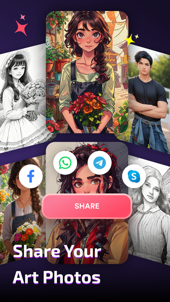 AI Art Generator - Animeify - عکس برنامه موبایلی اندروید