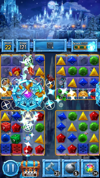 Jewel Ice Kingdom - Gameplay image of android game