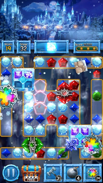 Jewel Ice Kingdom - Gameplay image of android game