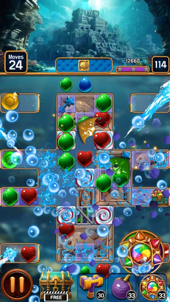 Jewel Aqua - Gameplay image of android game