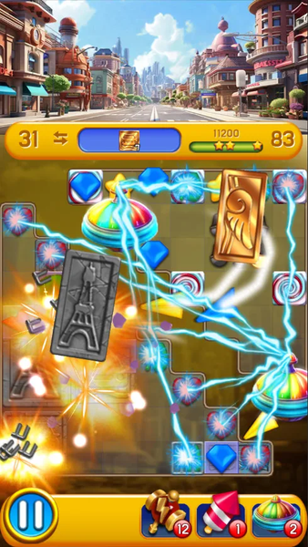 Dream City: Match3 blast - Gameplay image of android game