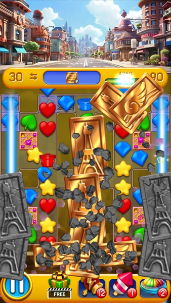 Dream City: Match3 blast - Gameplay image of android game