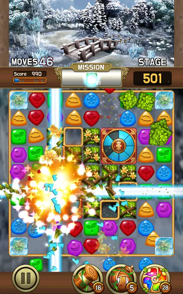Jewel Four Seasons : Match3 - Gameplay image of android game