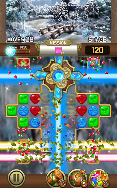 Jewel Four Seasons : Match3 - Gameplay image of android game
