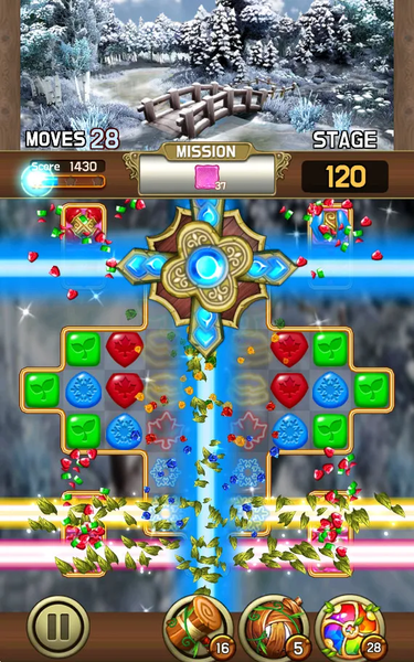 Jewel Four Seasons : Match3 - Gameplay image of android game
