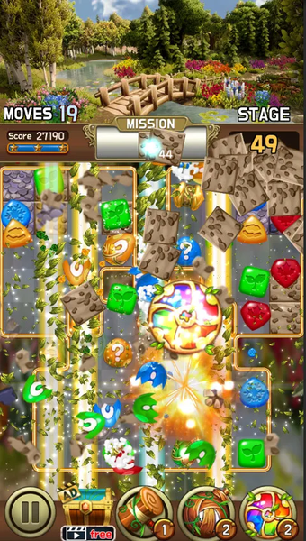 Jewel Four Seasons : Match3 - Gameplay image of android game