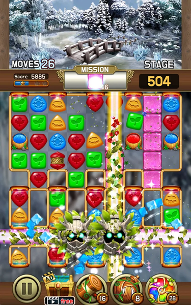 Jewel Four Seasons : Match3 - Gameplay image of android game