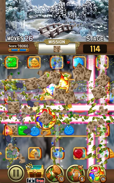 Jewel Four Seasons : Match3 - Gameplay image of android game
