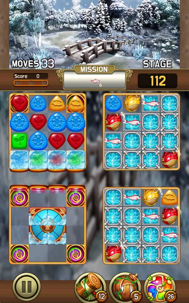 Jewel Four Seasons : Match3 - Gameplay image of android game