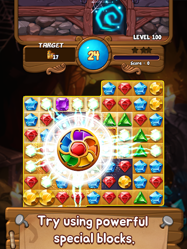 Jewels Time : Endless match - Gameplay image of android game