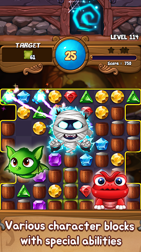 Jewels Time : Endless match - Gameplay image of android game