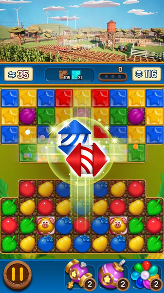 Jewel Magic Farm : Match ۳ - عکس بازی موبایلی اندروید